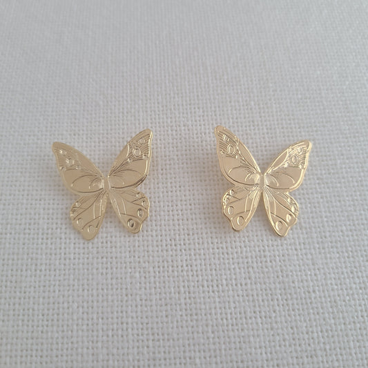 Boucles d'oreilles à tige papillon