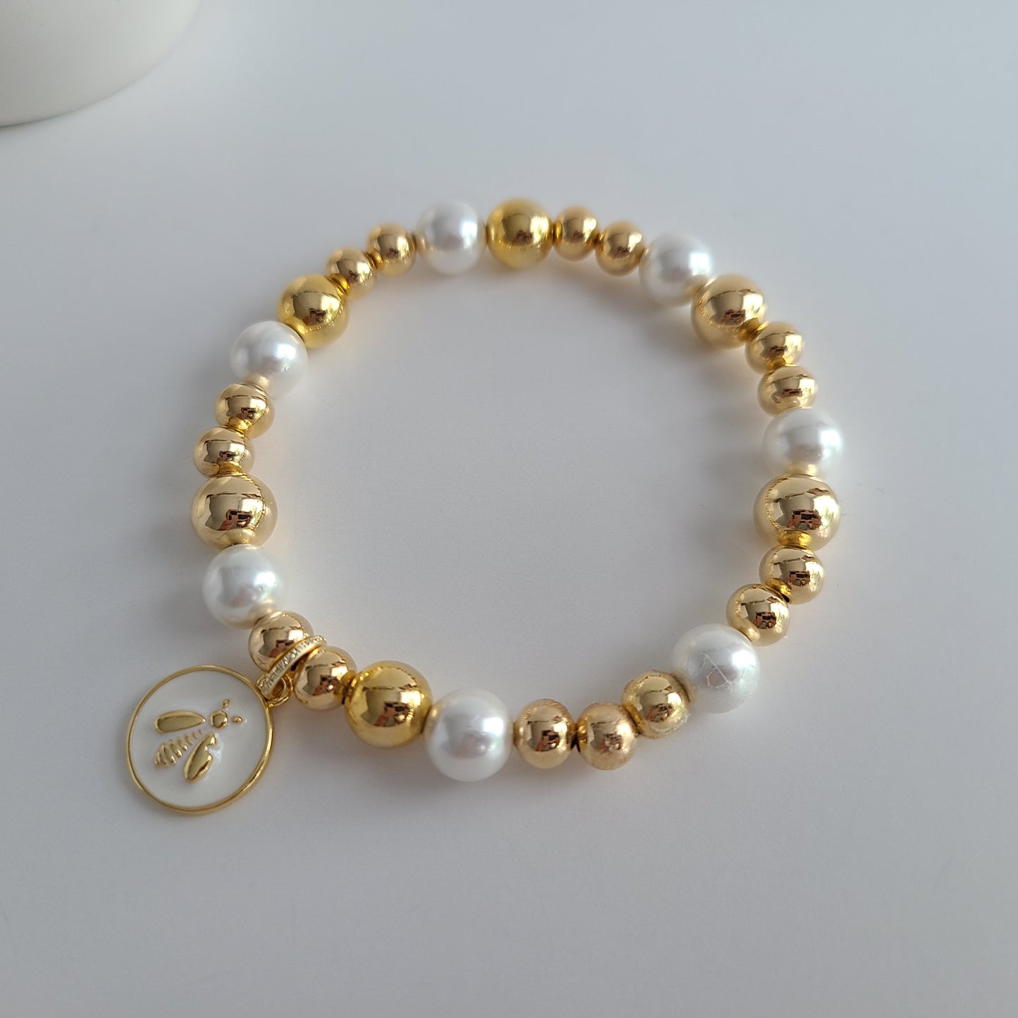 Bracelet Libellule & Perles