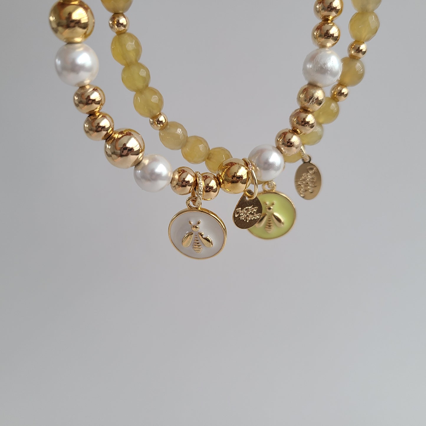 Bracelet Libellule & Perles