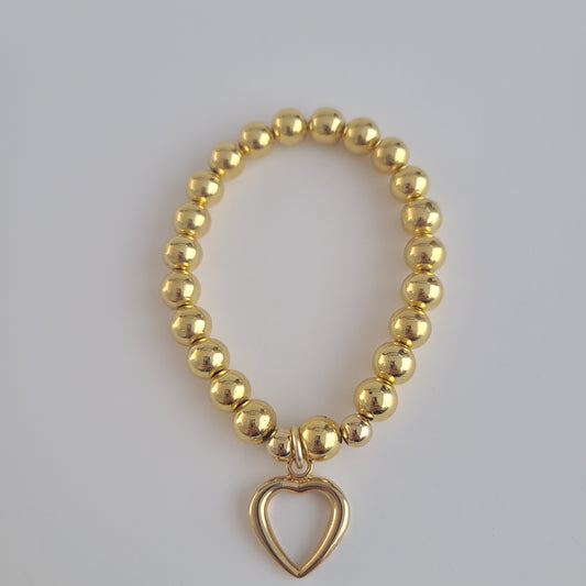Gold Heart Bracelet