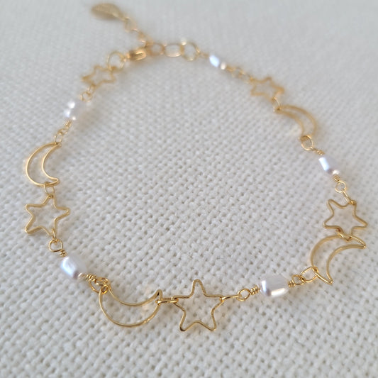 Bracelet Étoile et Lune