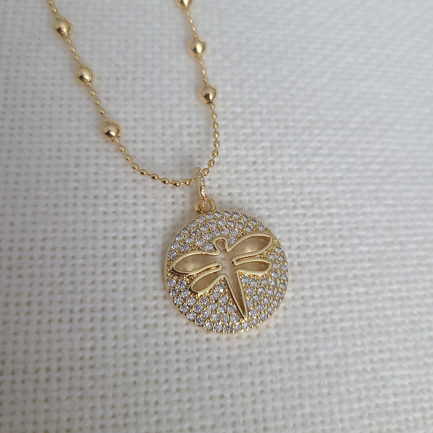 Collier lumineux libellule