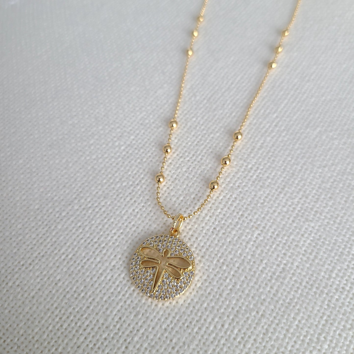 Collier lumineux libellule