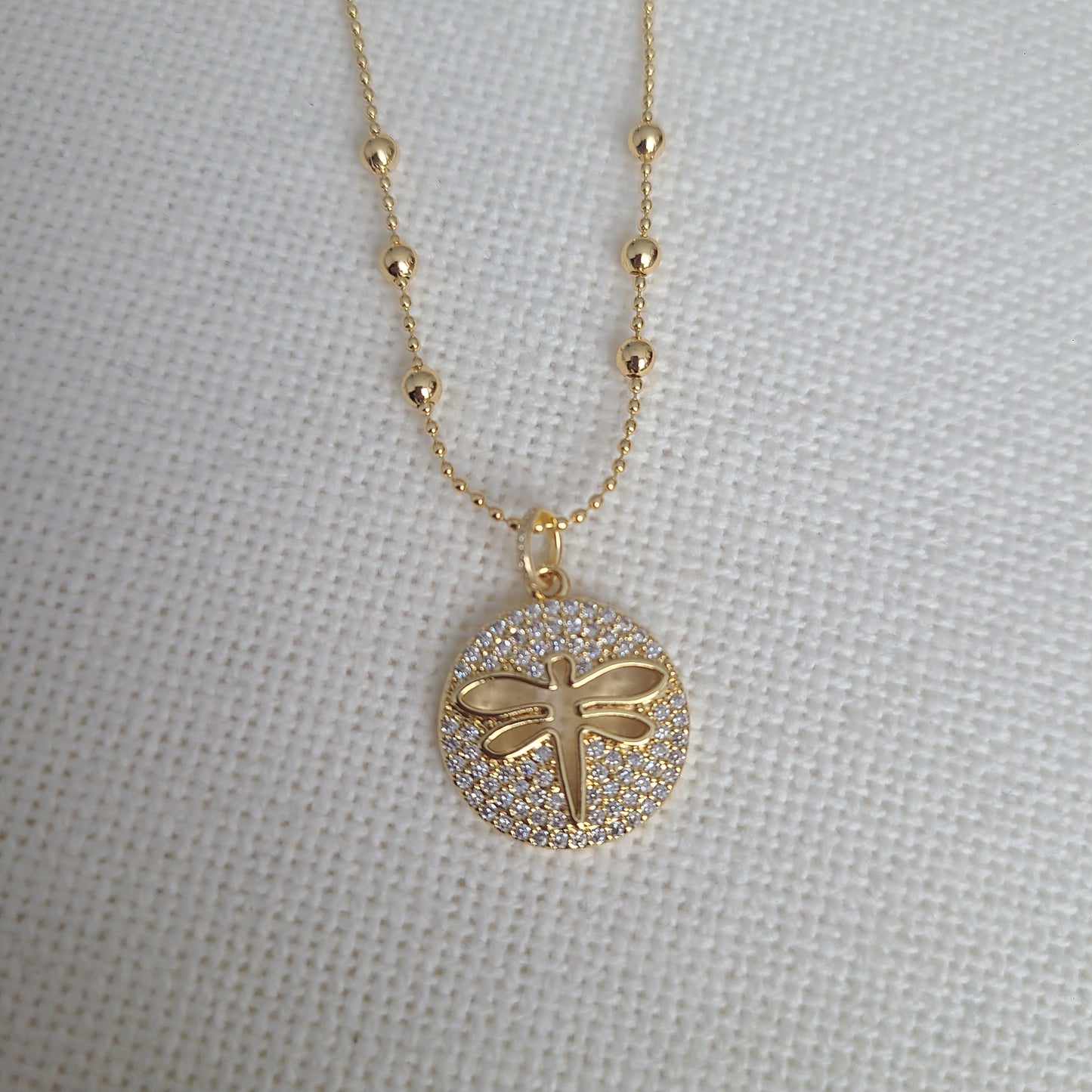 Collier lumineux libellule