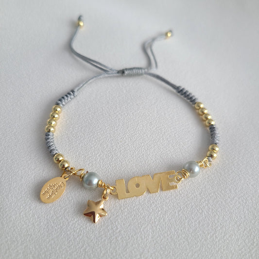 Gray Love Bracelet