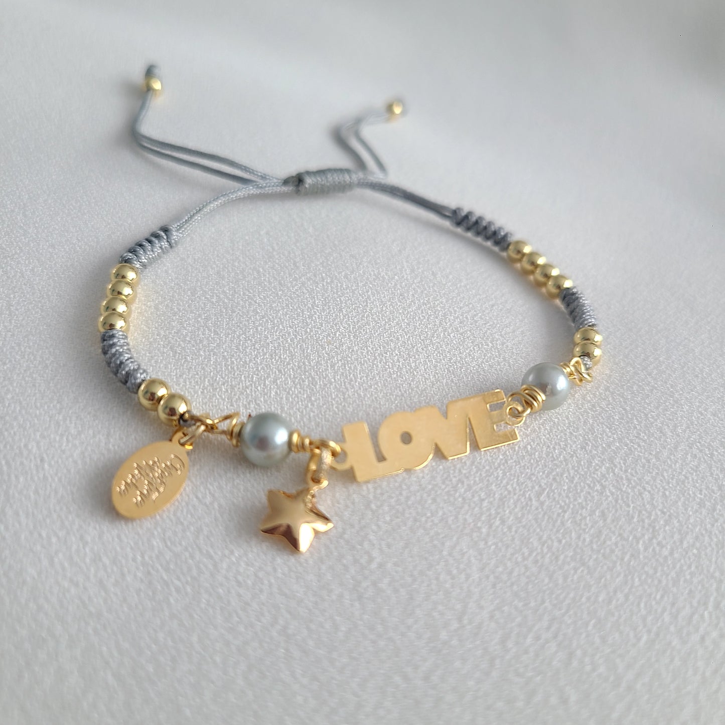 Gray Love Bracelet