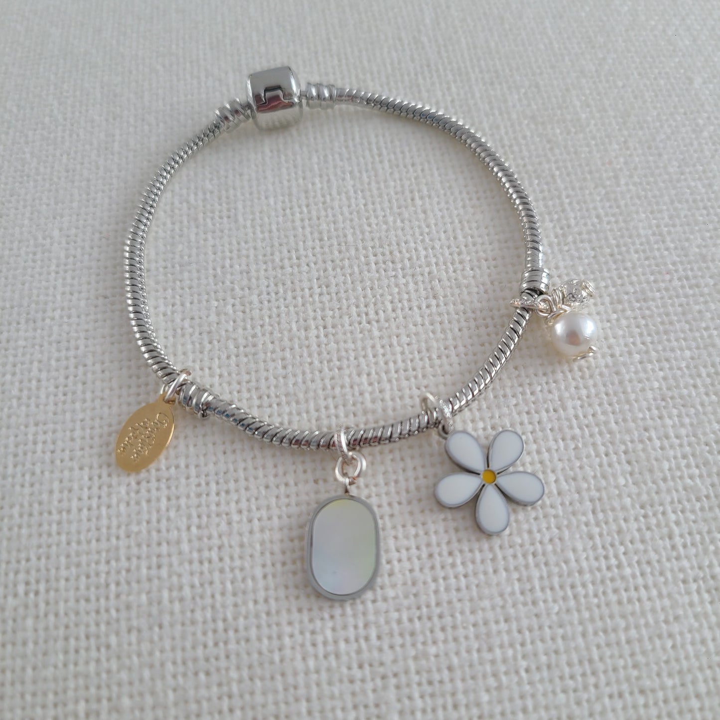 Bracelet Fleur en Argent
