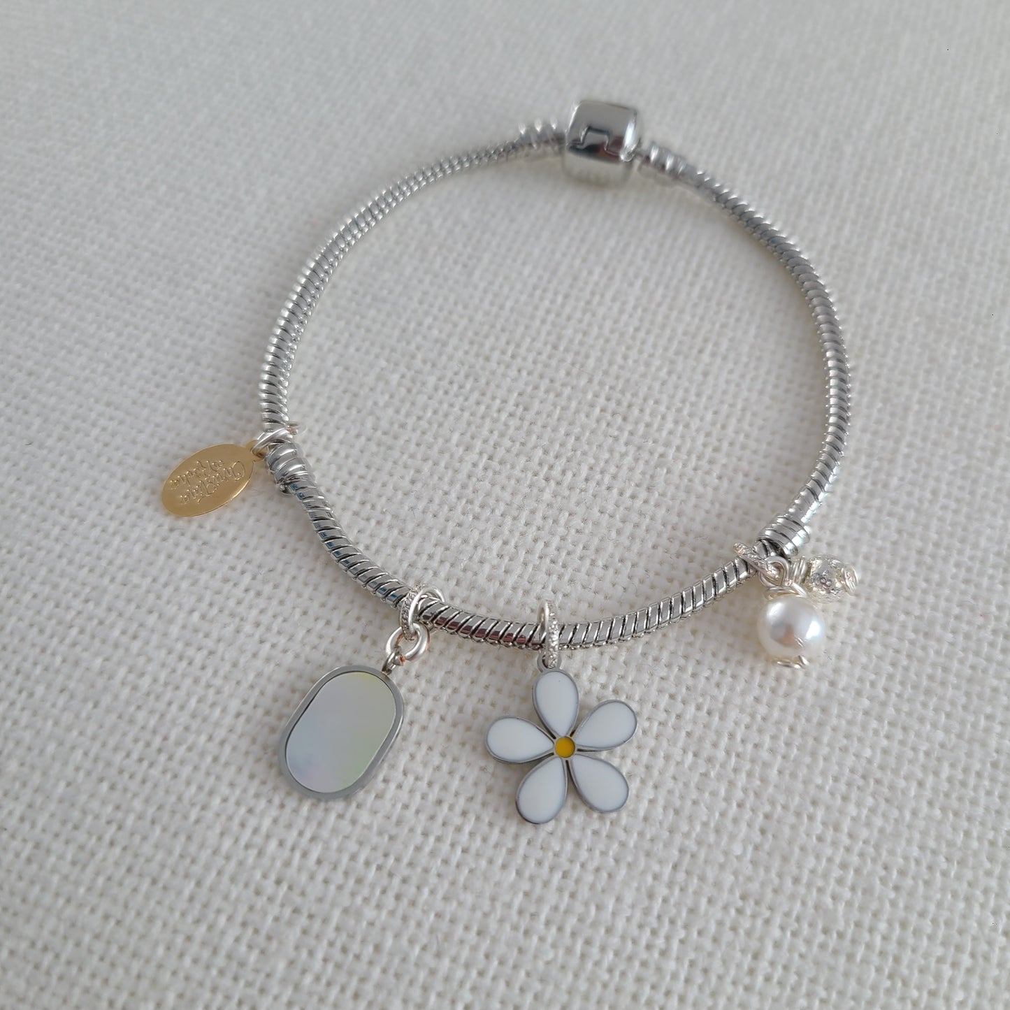 Bracelet Fleur en Argent