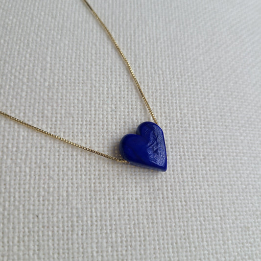 Collier bleu Corazon