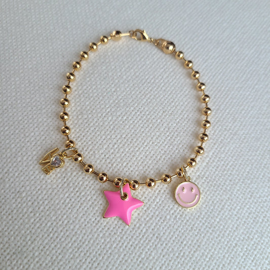 Bracelet d'amour rose