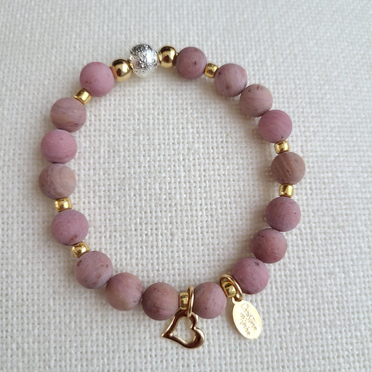 Heart Rose Bracelet