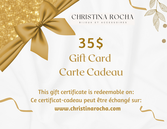 Carte cadeau Christina Rocha