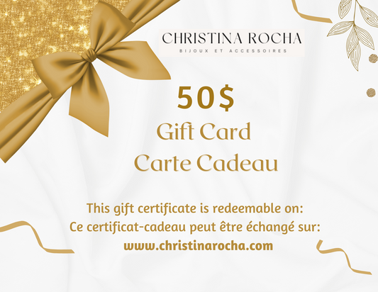 Carte cadeau Christina Rocha