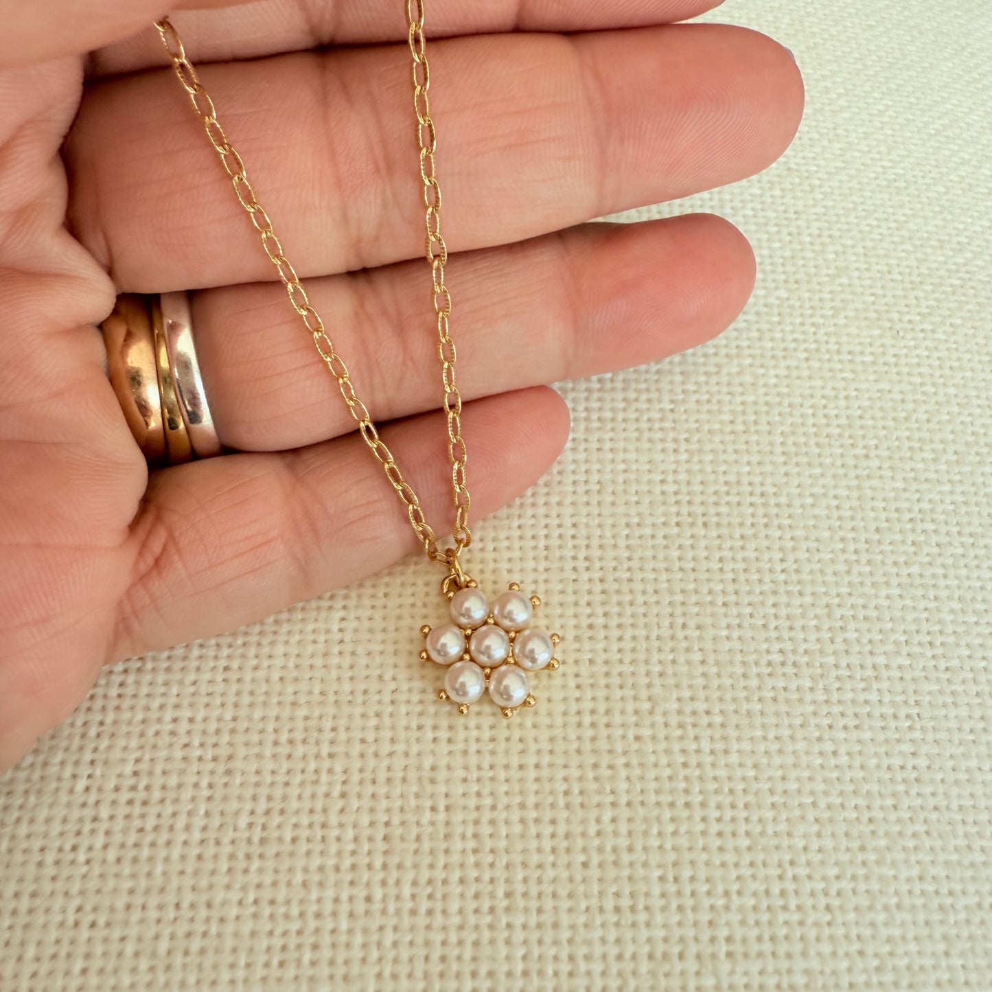 Pearl Flower Necklace