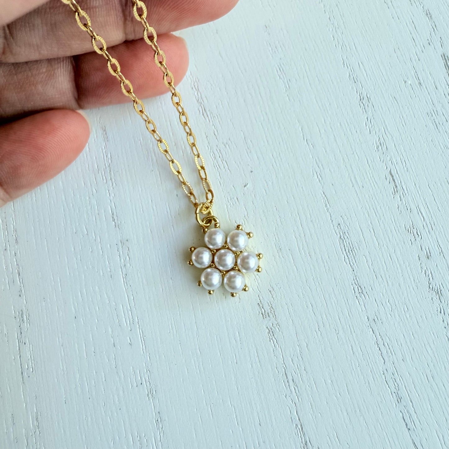 Pearl Flower Necklace