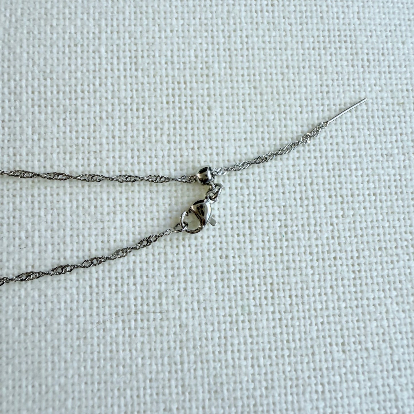 Golden Silver Heart Necklace