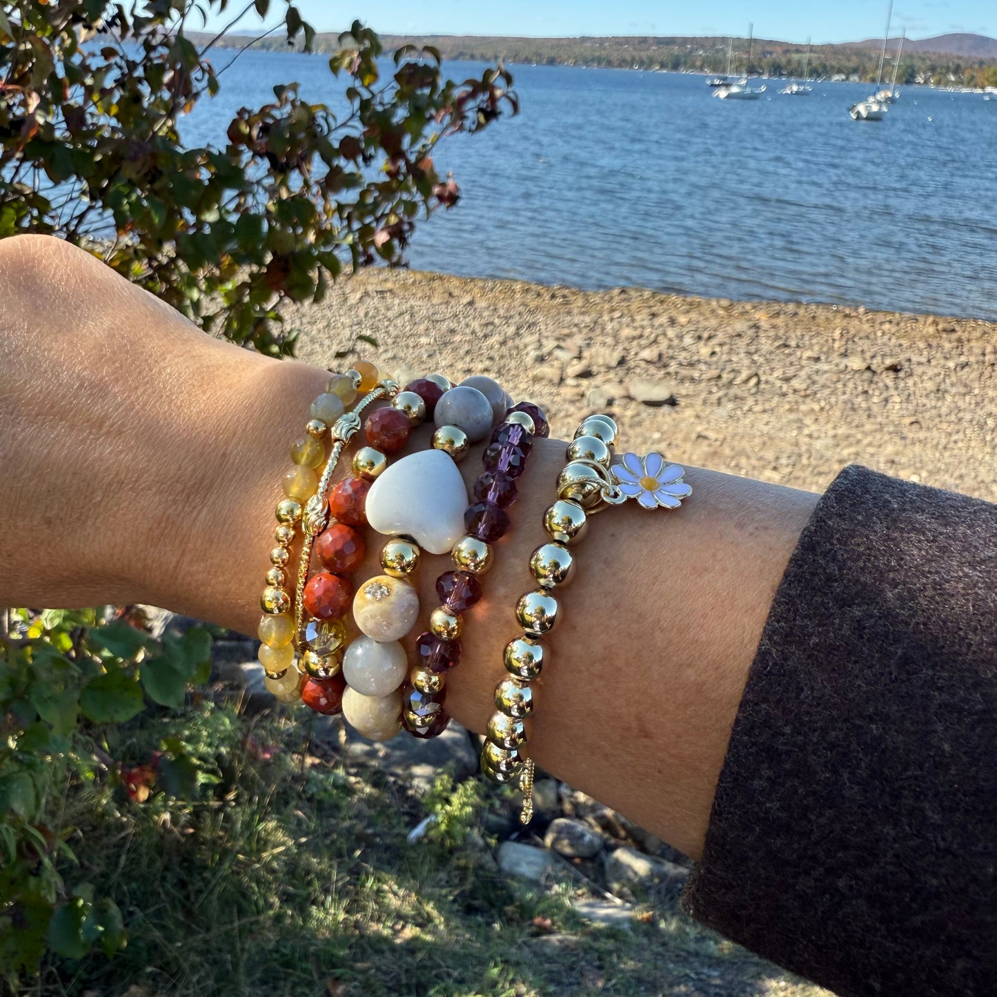 Autumn Heart Bracelet