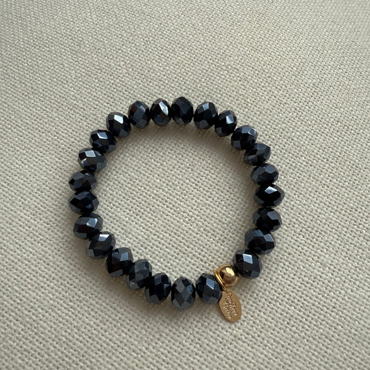 Bracelet Murano Glow – Gris foncé