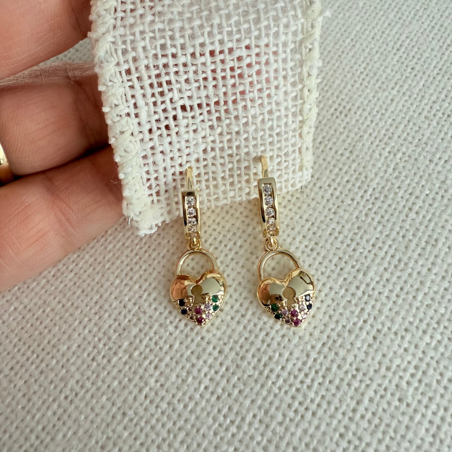 Boucles d'oreilles Bella Hearts