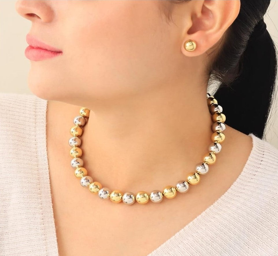 Collier Maxi Or & Argent