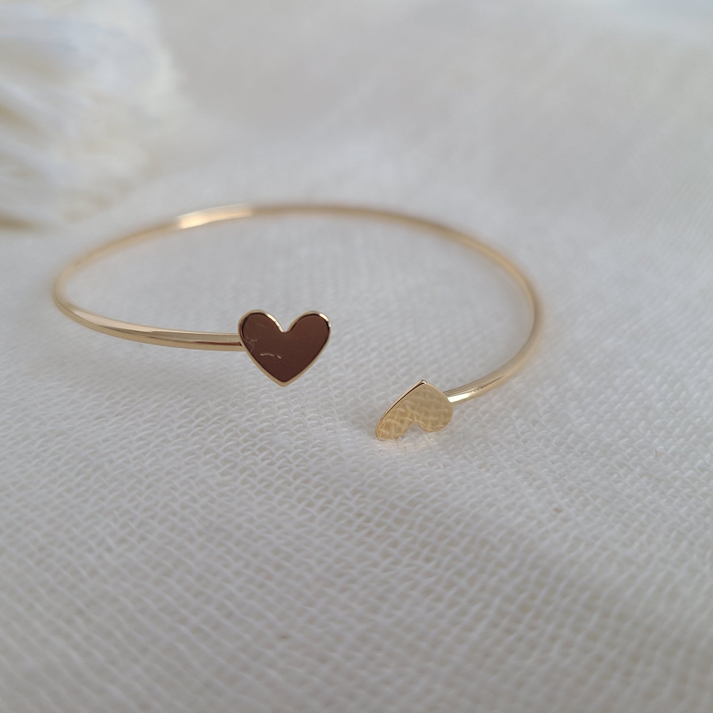 Bracelet jonc coeur