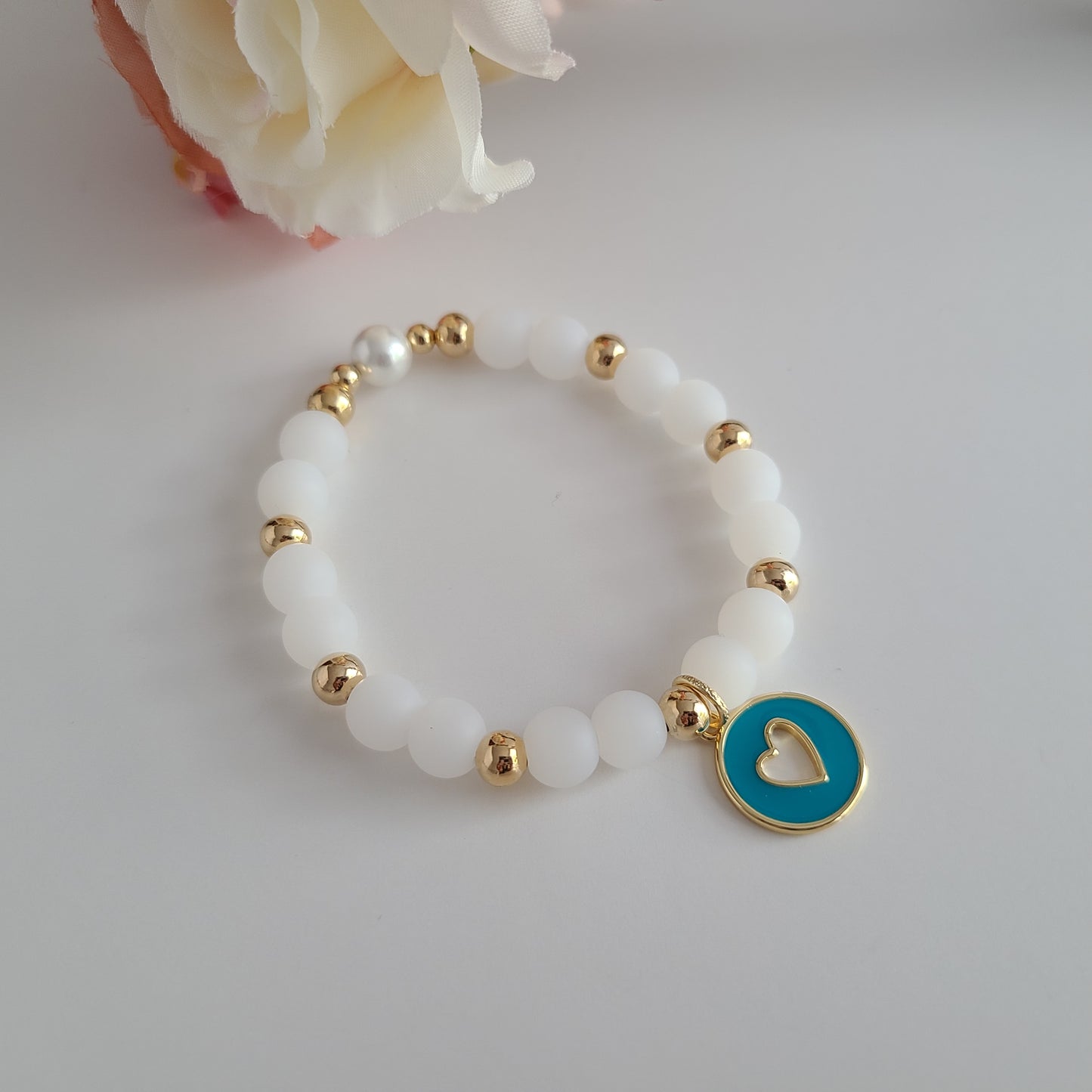 Bracelet Jaspe Blanc