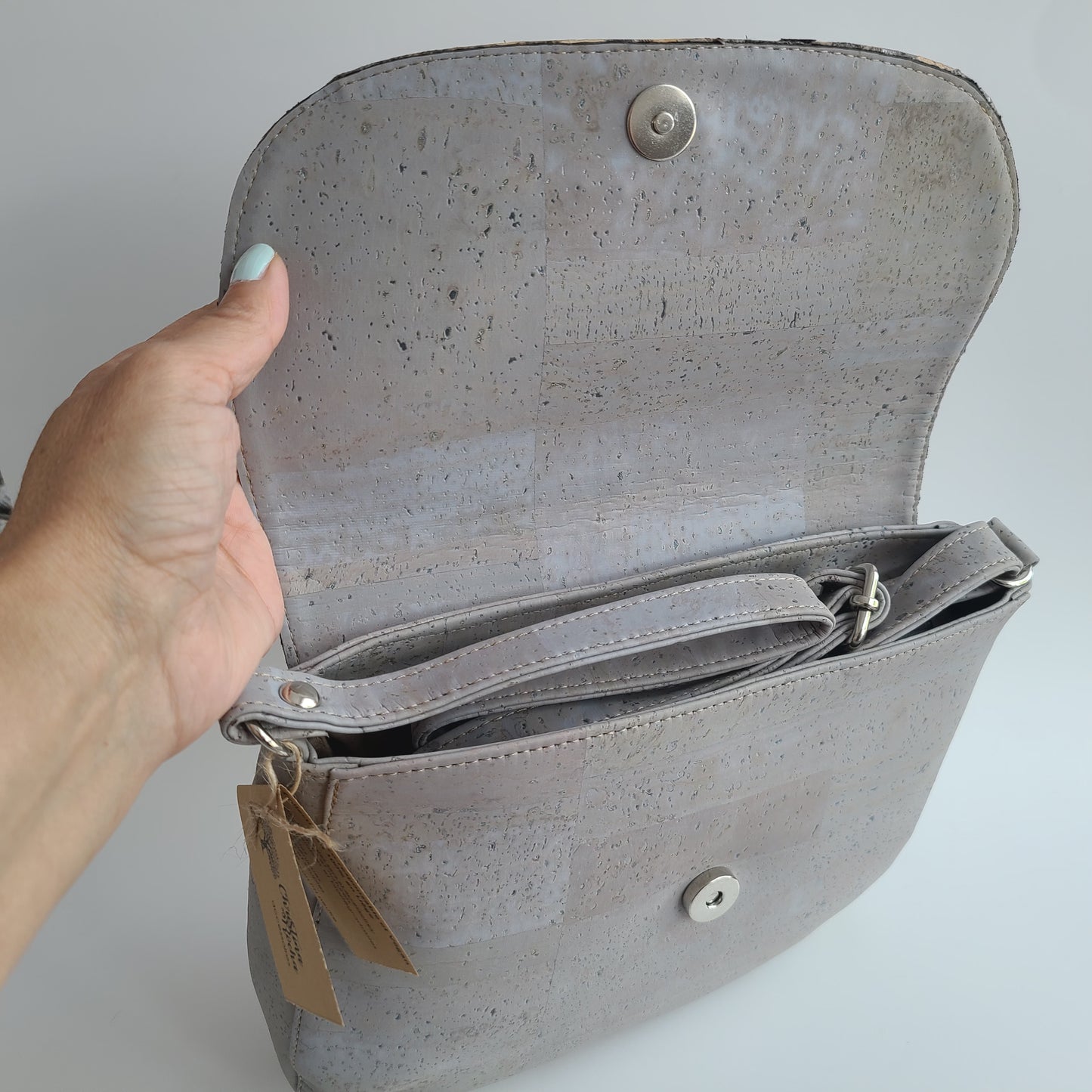 Elizabeth Cork Handbag - Gray