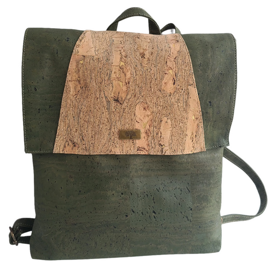 Christina Cork Backpack - Green