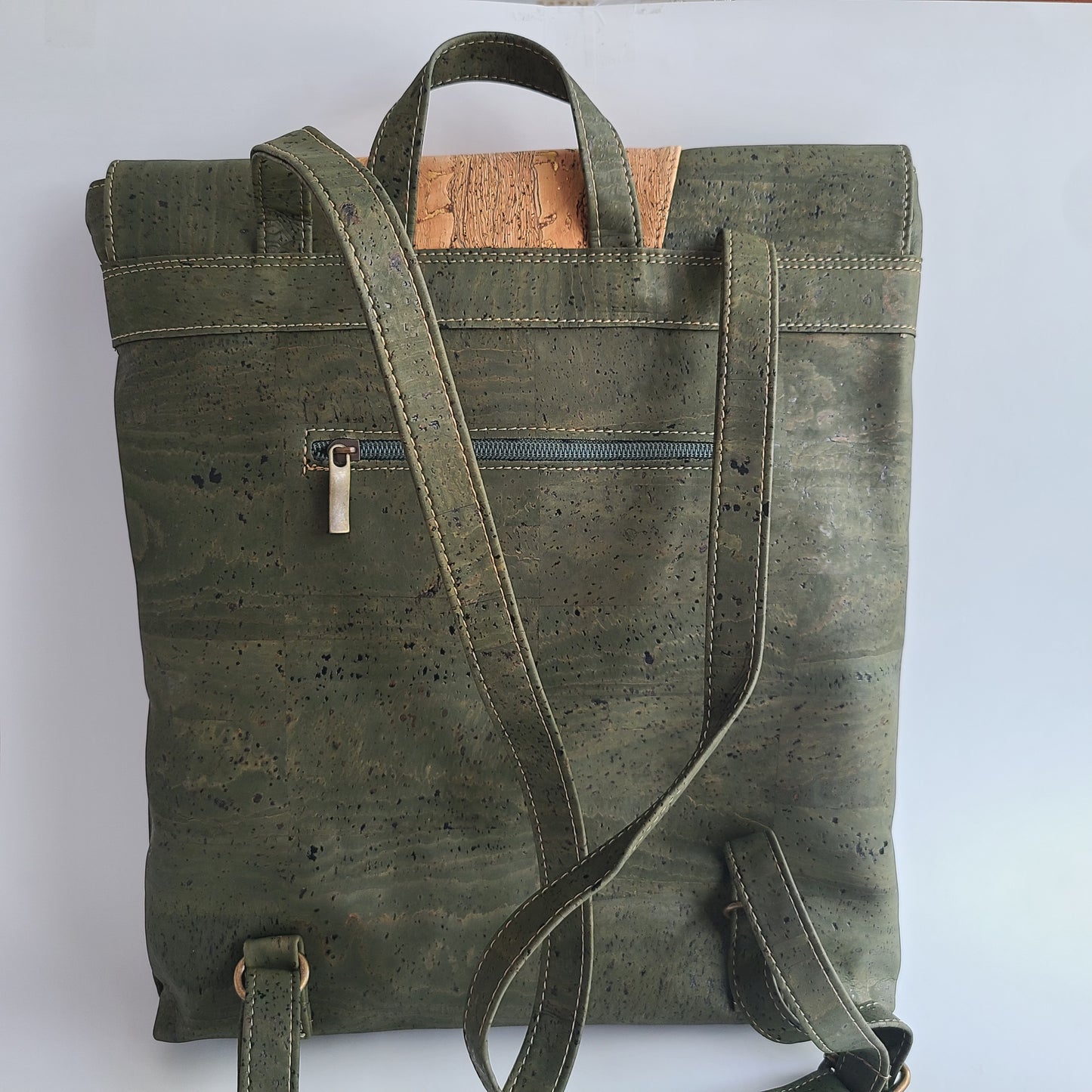 Christina Cork Backpack - Green