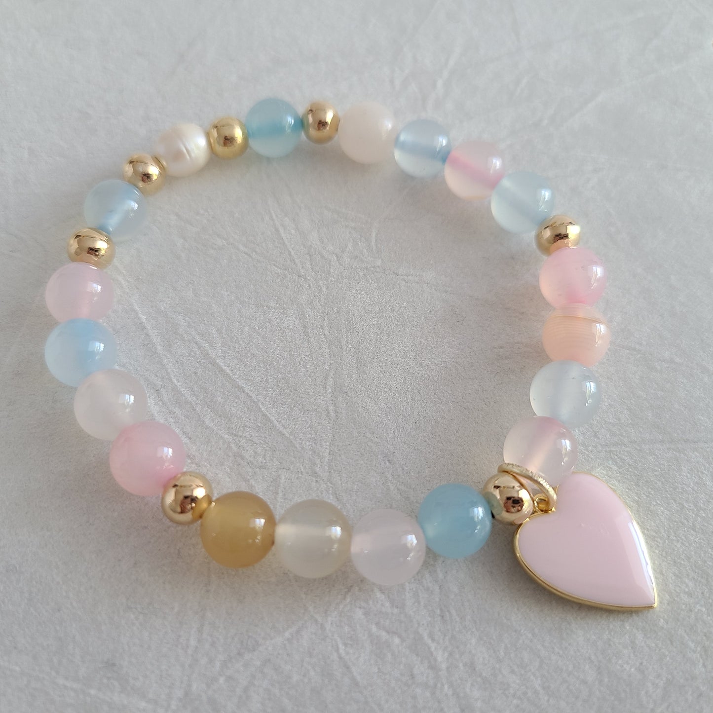 Bracelet Coeur Rose