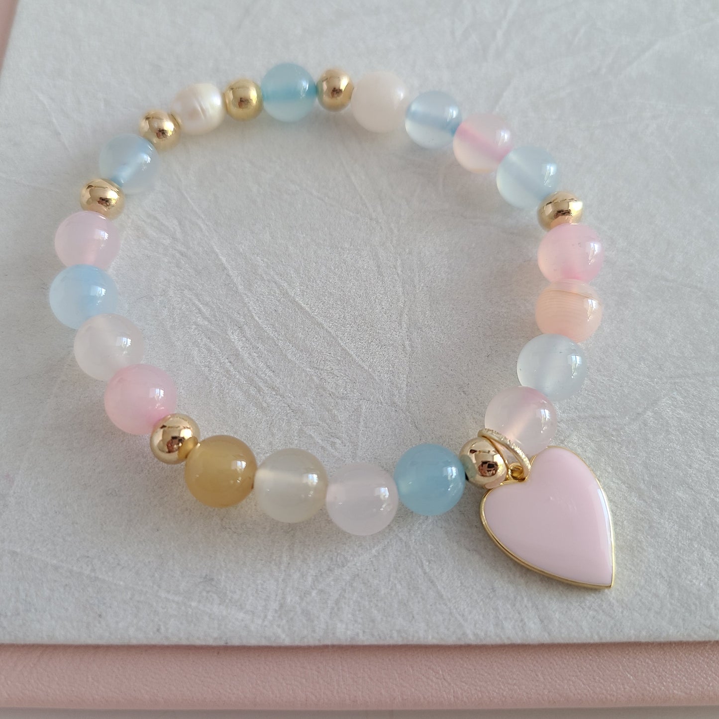 Bracelet Coeur Rose