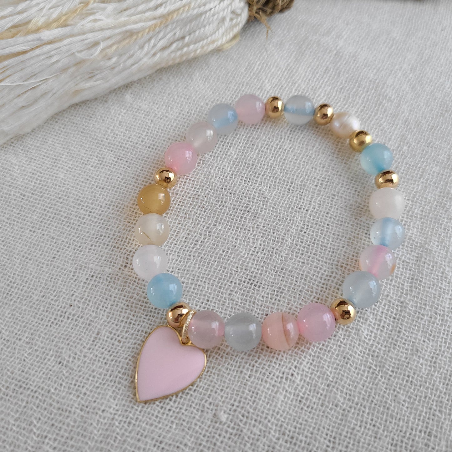 Bracelet Coeur Rose