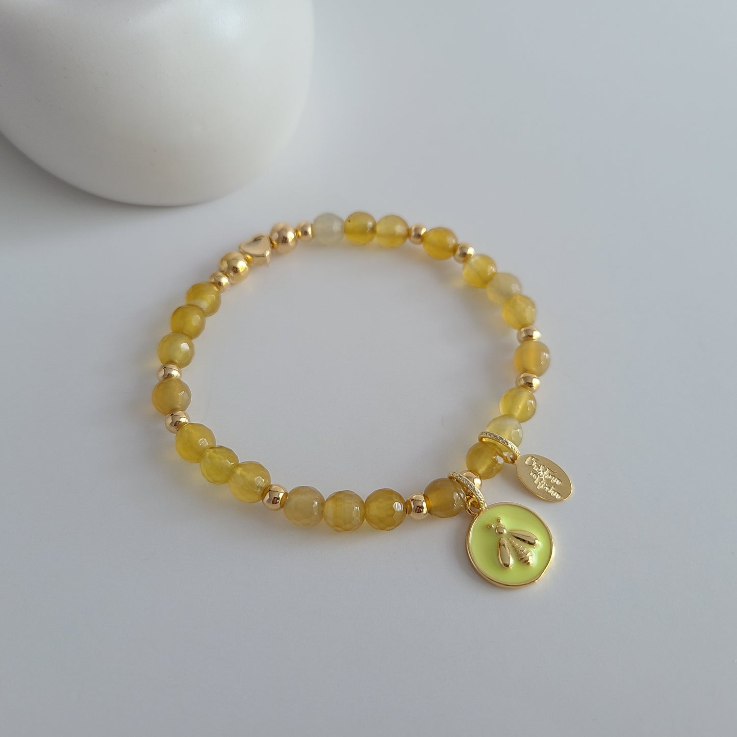 Yellow Dragonfly Bracelet