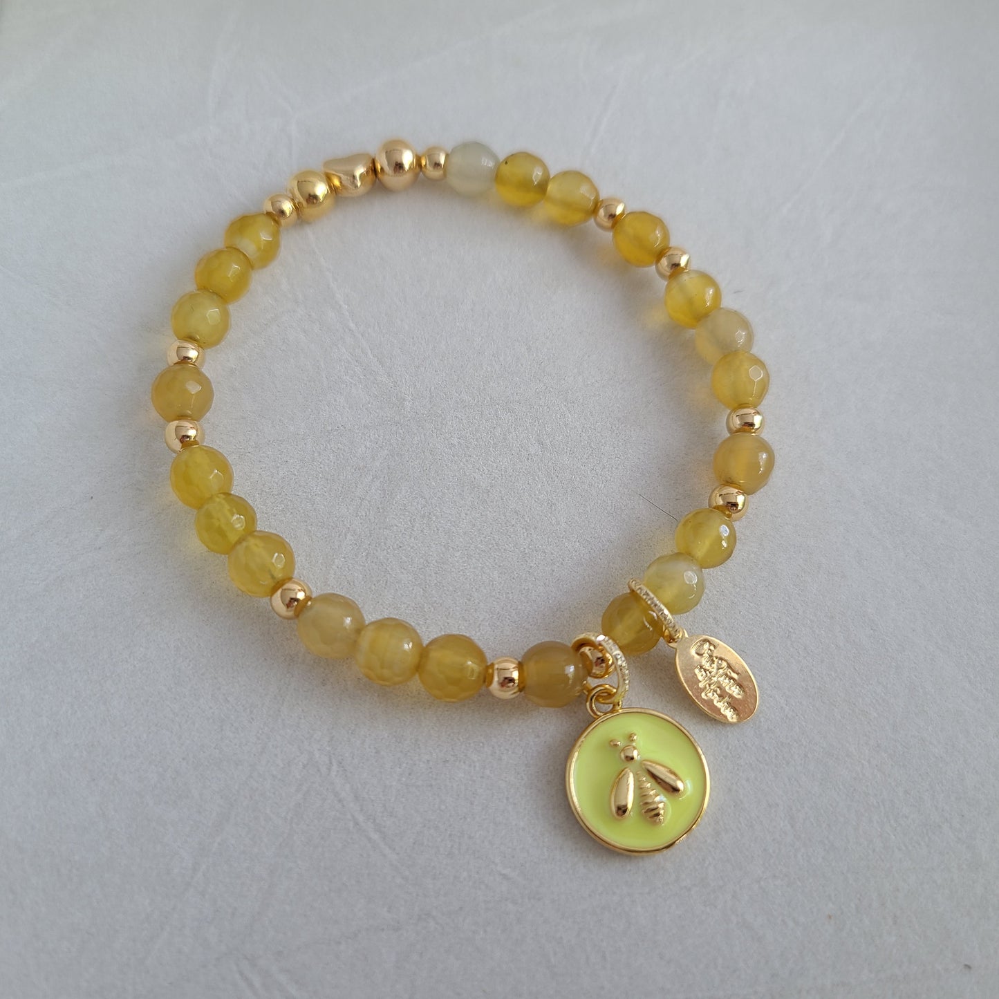 Yellow Dragonfly Bracelet