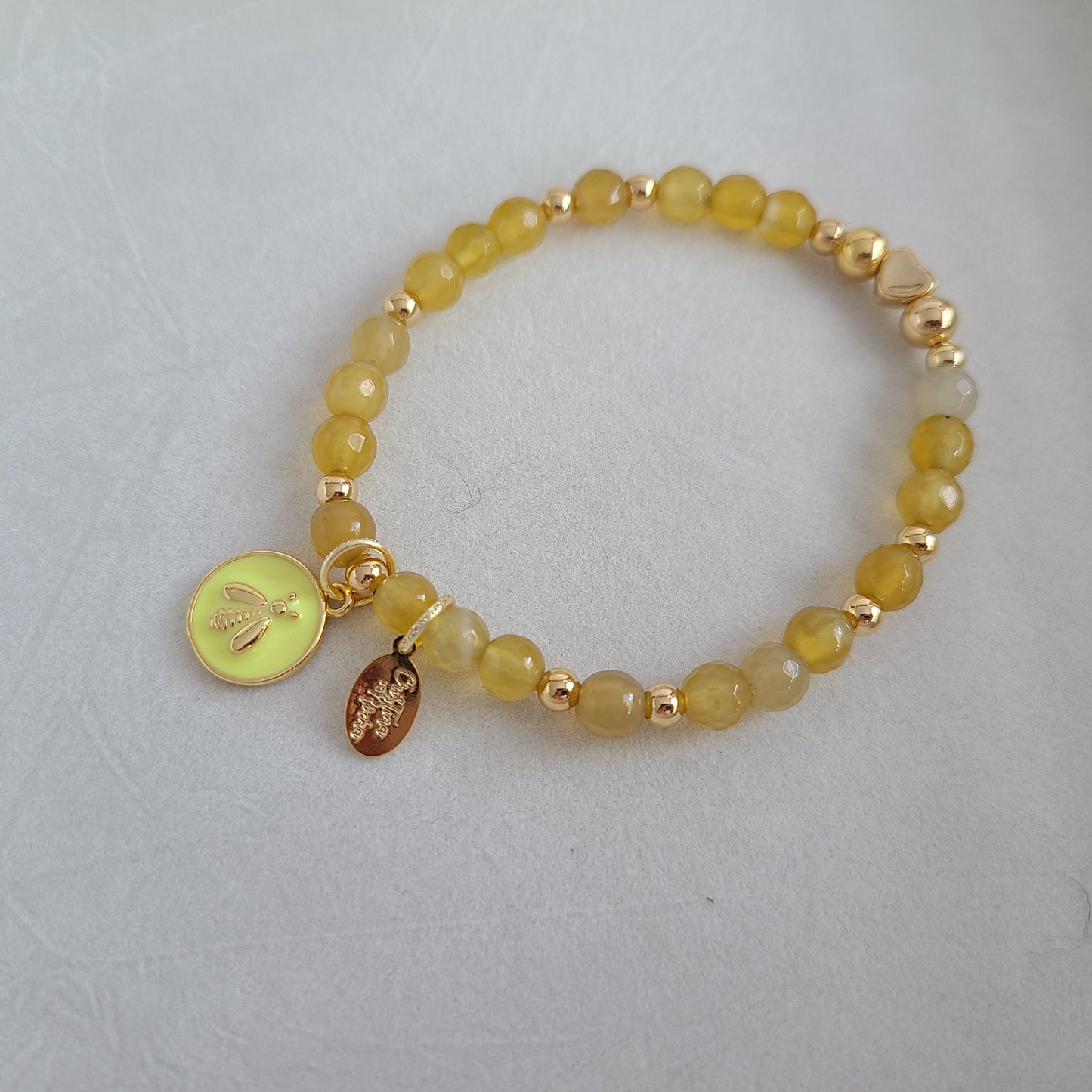 Yellow Dragonfly Bracelet