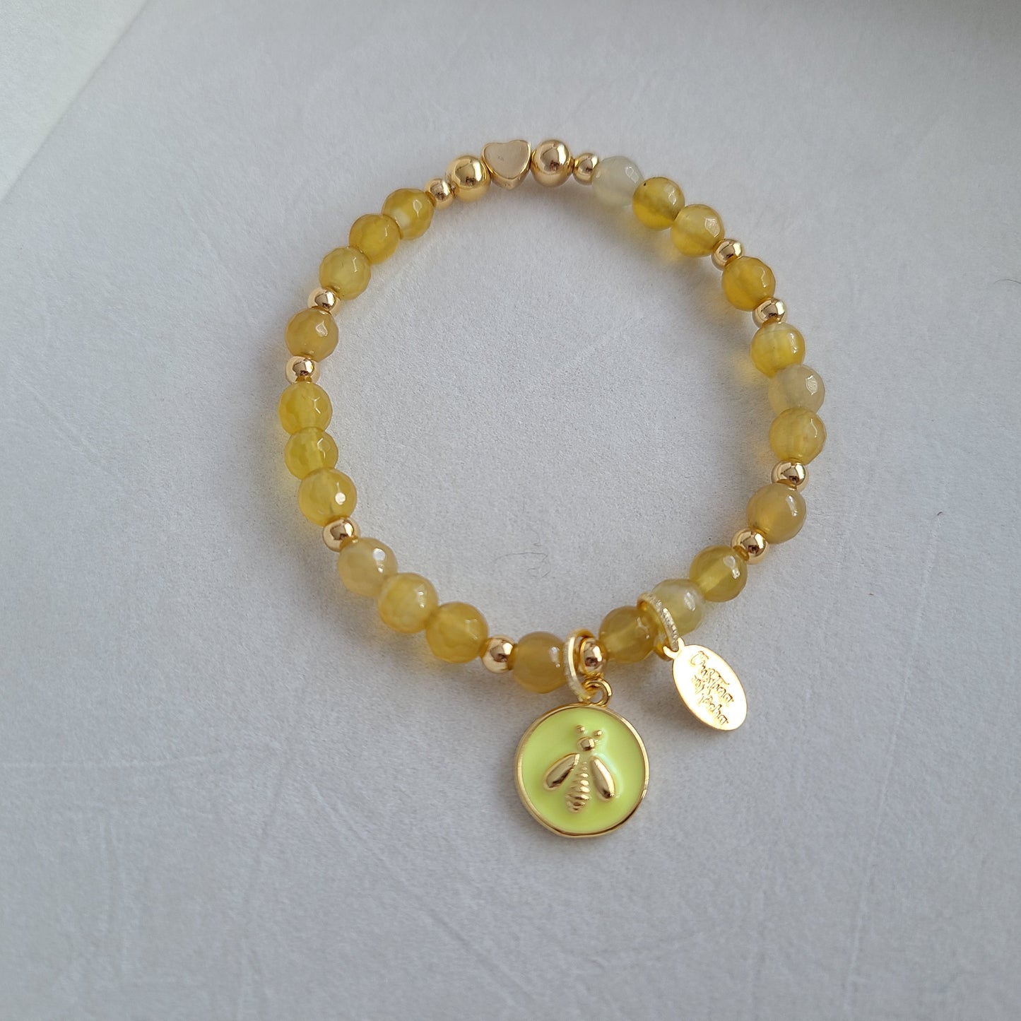 Yellow Dragonfly Bracelet