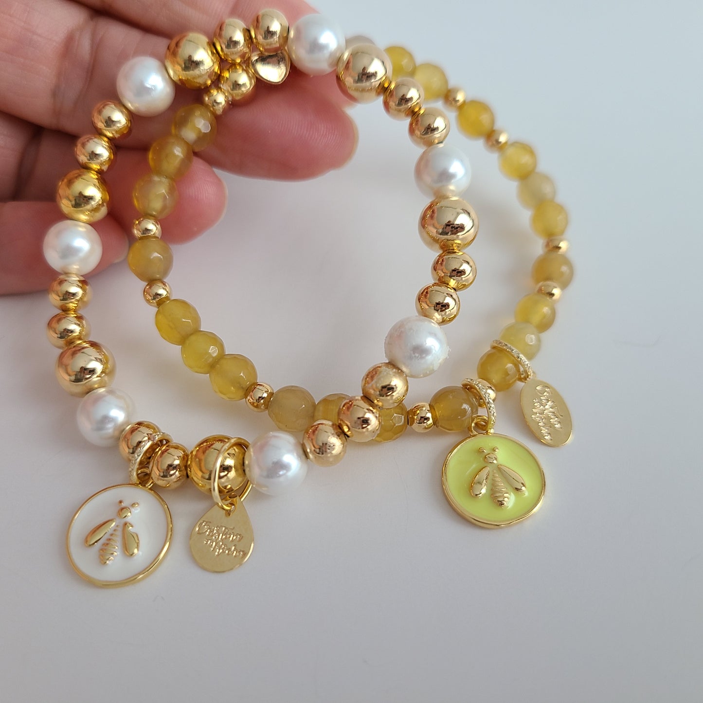 Yellow Dragonfly Bracelet