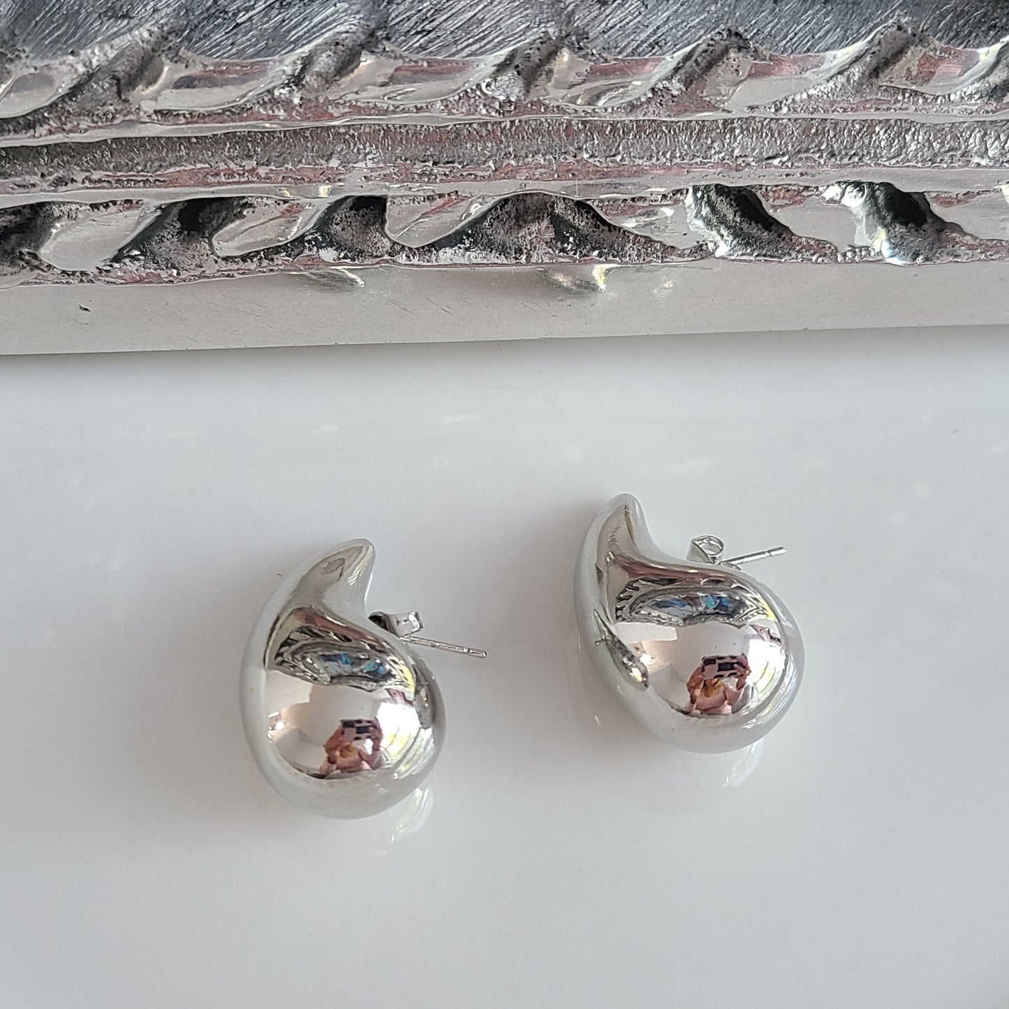 Lili Silver - Large Earrings