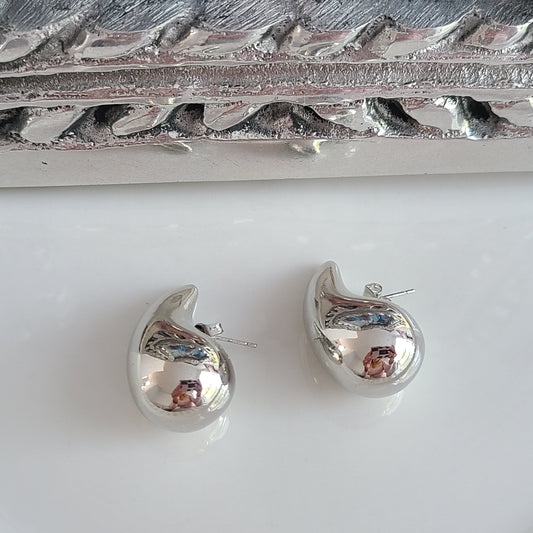 Lili Silver - Large Earrings