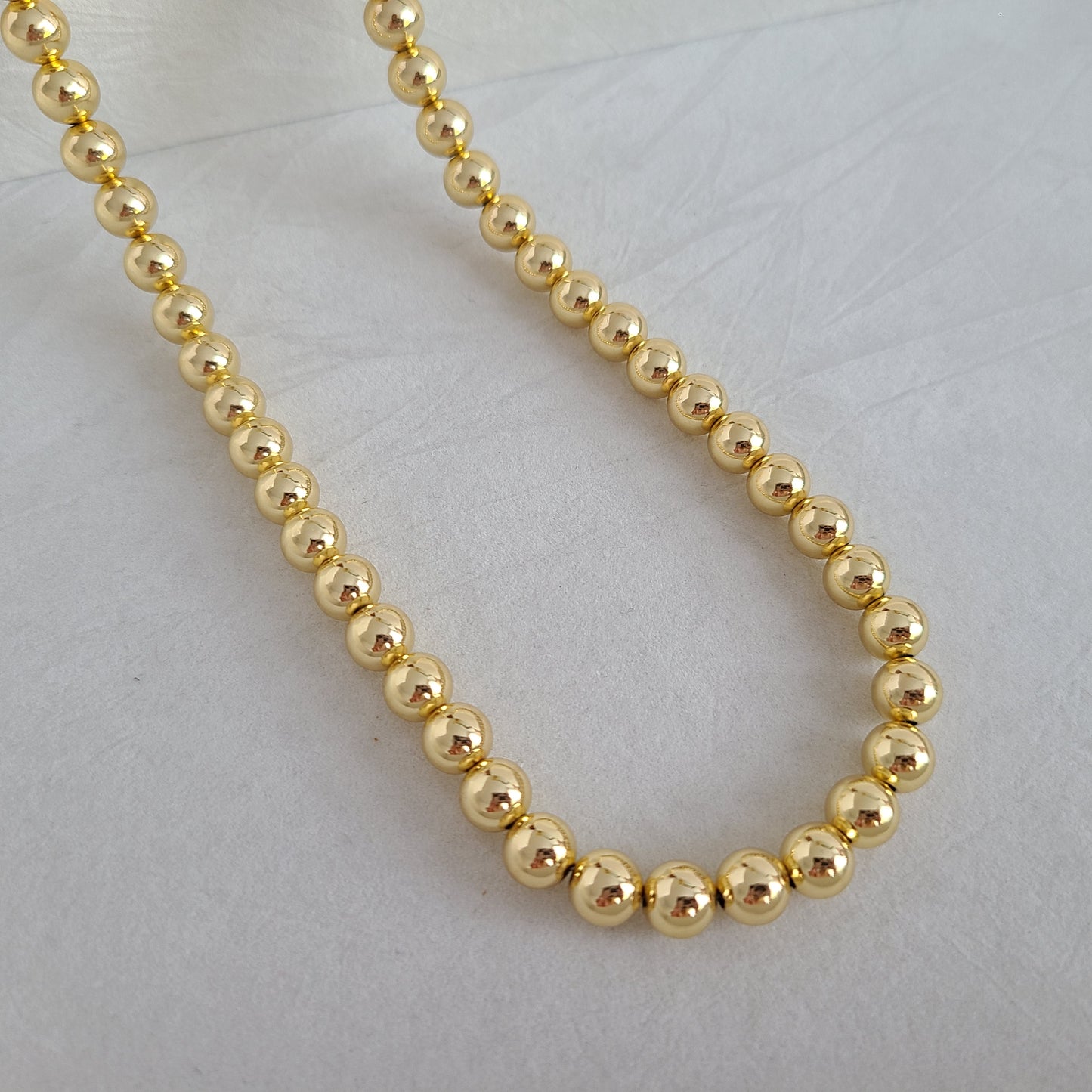 Gold Ball Chain Necklace