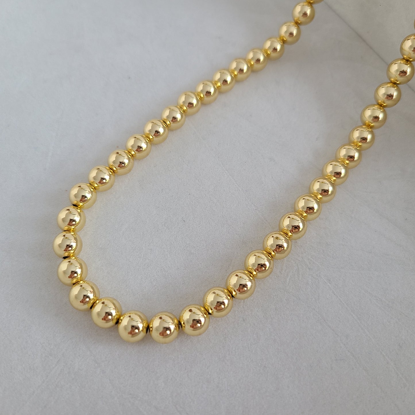 Gold Ball Chain Necklace