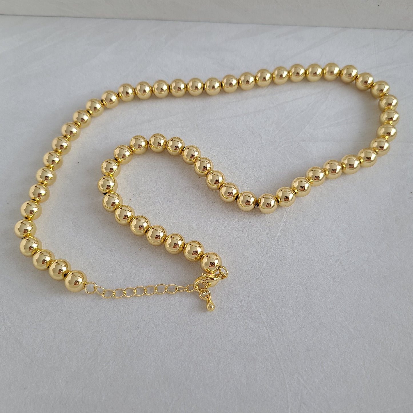 Gold Ball Chain Necklace