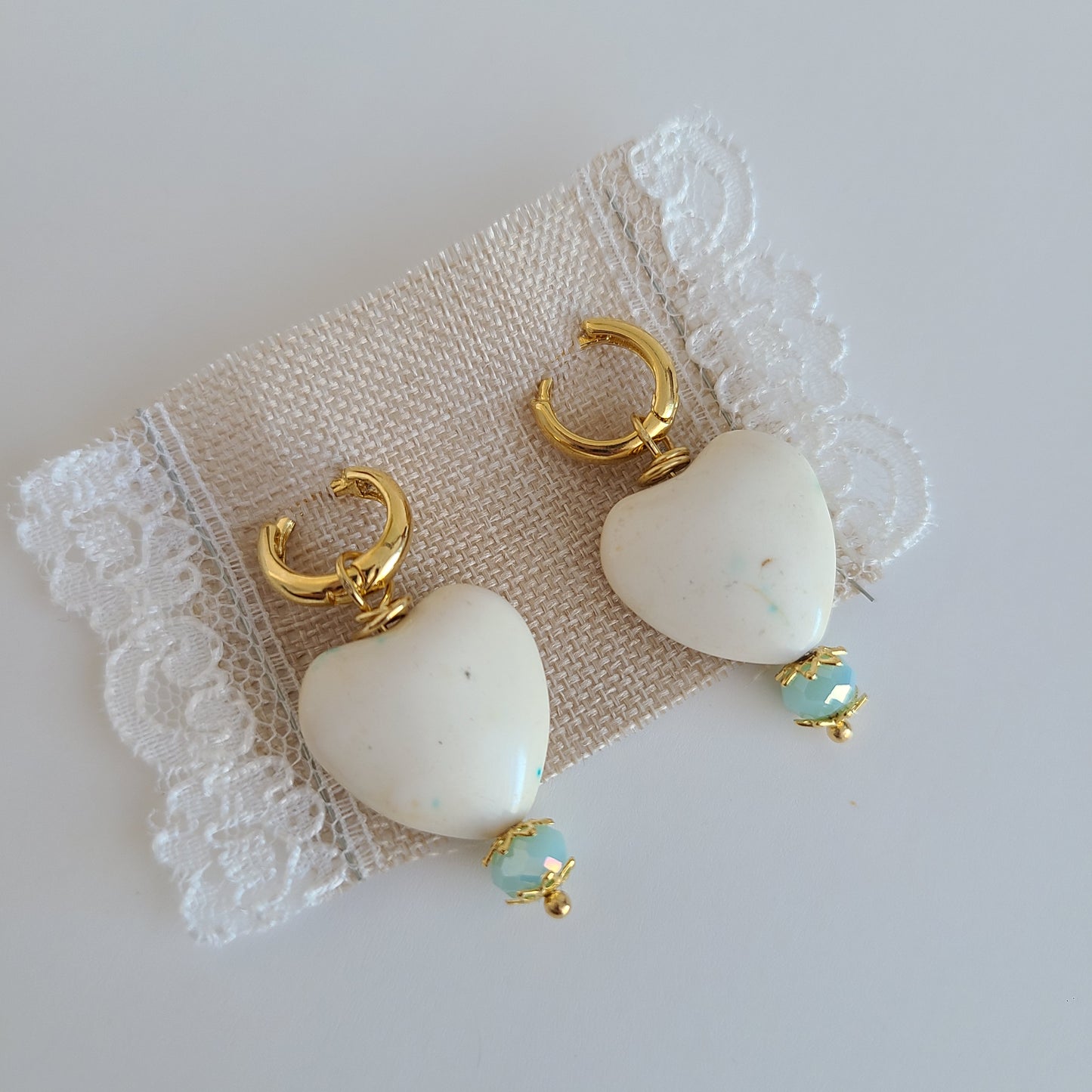 Big Love bleu - Boucles d'oreilles