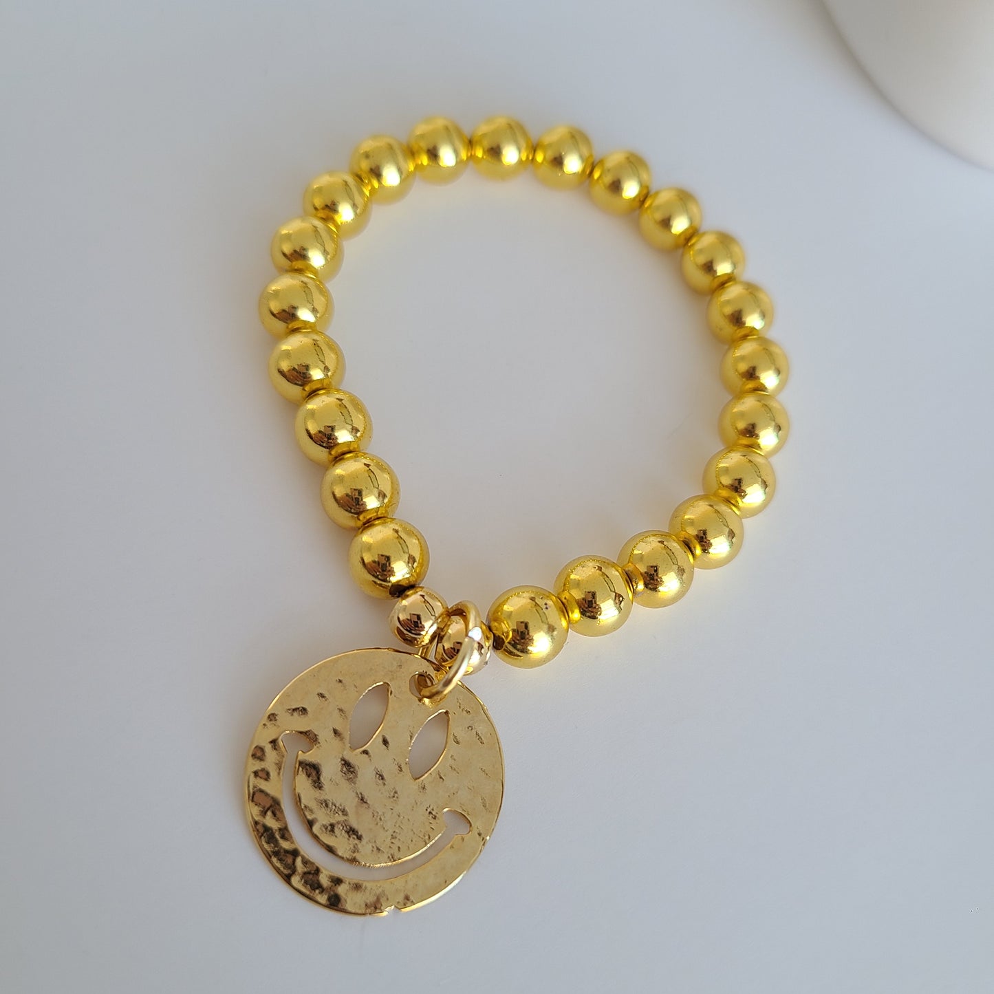 Gold Happy Face Bracelet