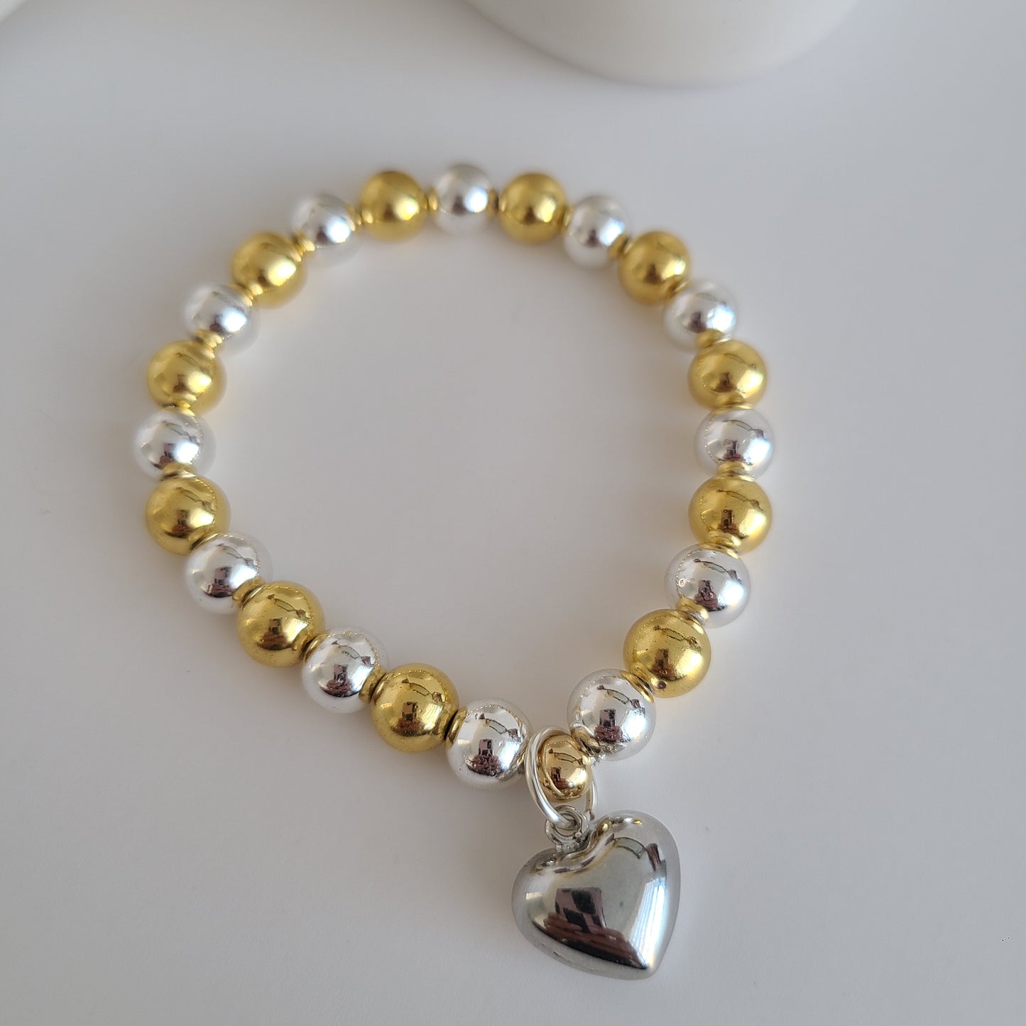 Bracelet d'amour en or et argent