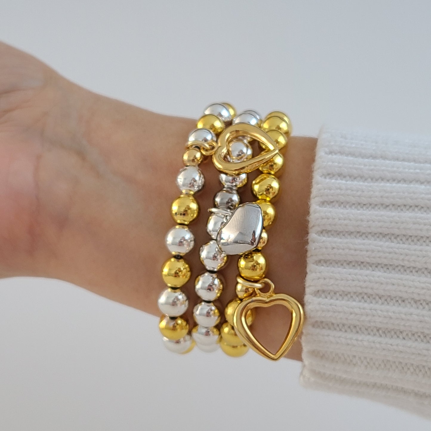 Gold & Silver Love Bracelet