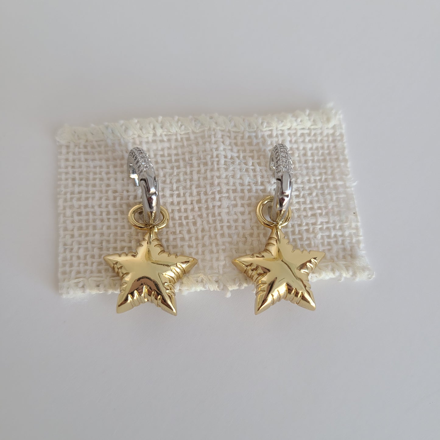 Star Hoop Earrings