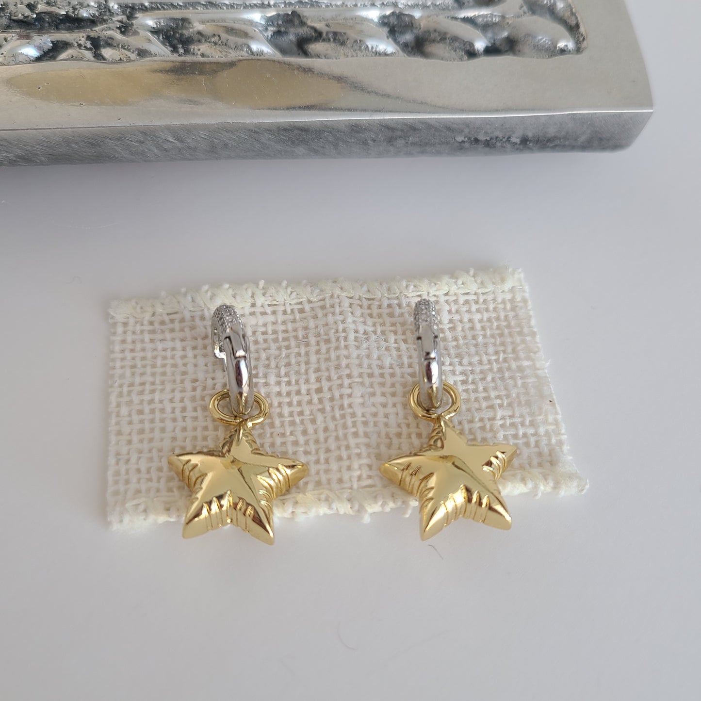 Star Hoop Earrings