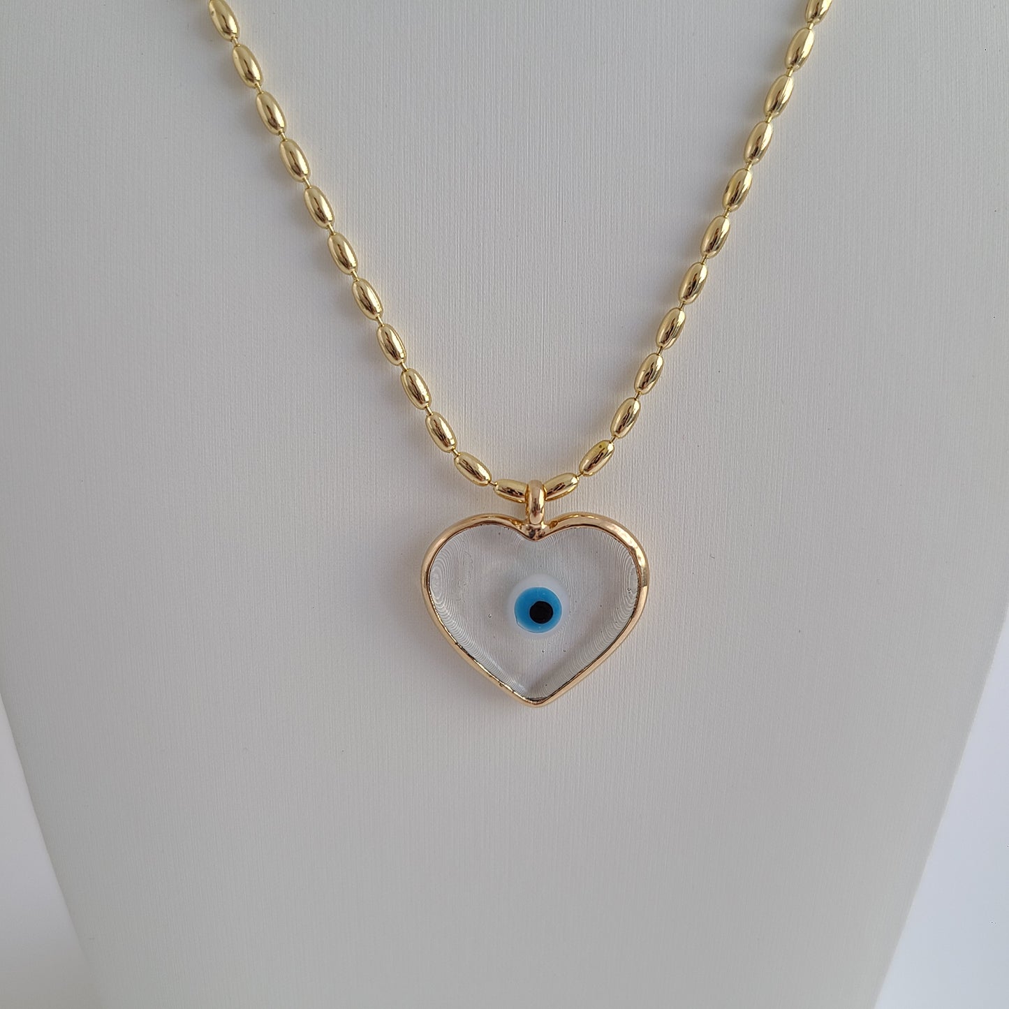 Evil Eye Heart - Necklace