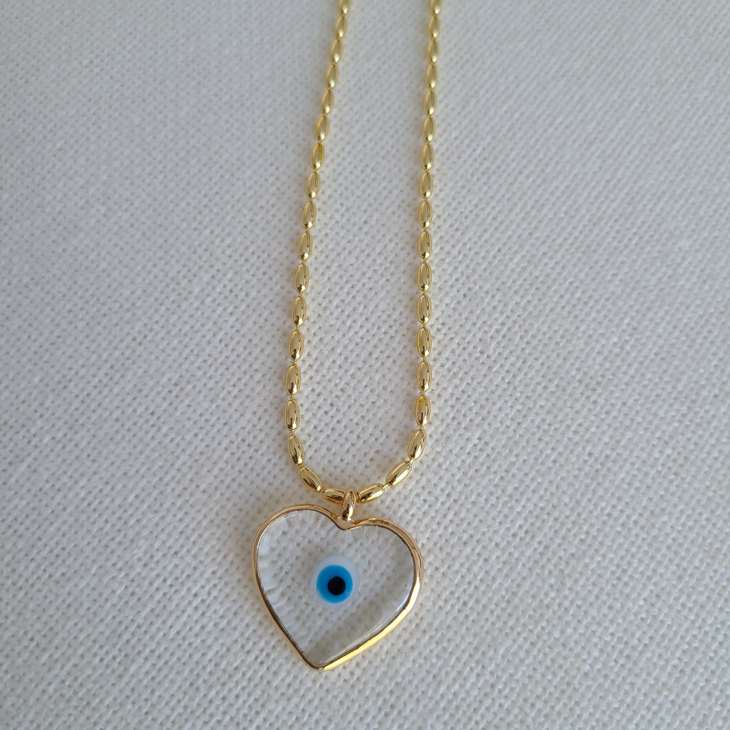 Evil Eye Heart - Necklace